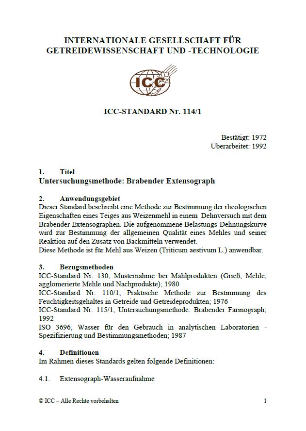114/1 Untersuchungsmethode: Brabender-Extensograph [Print]