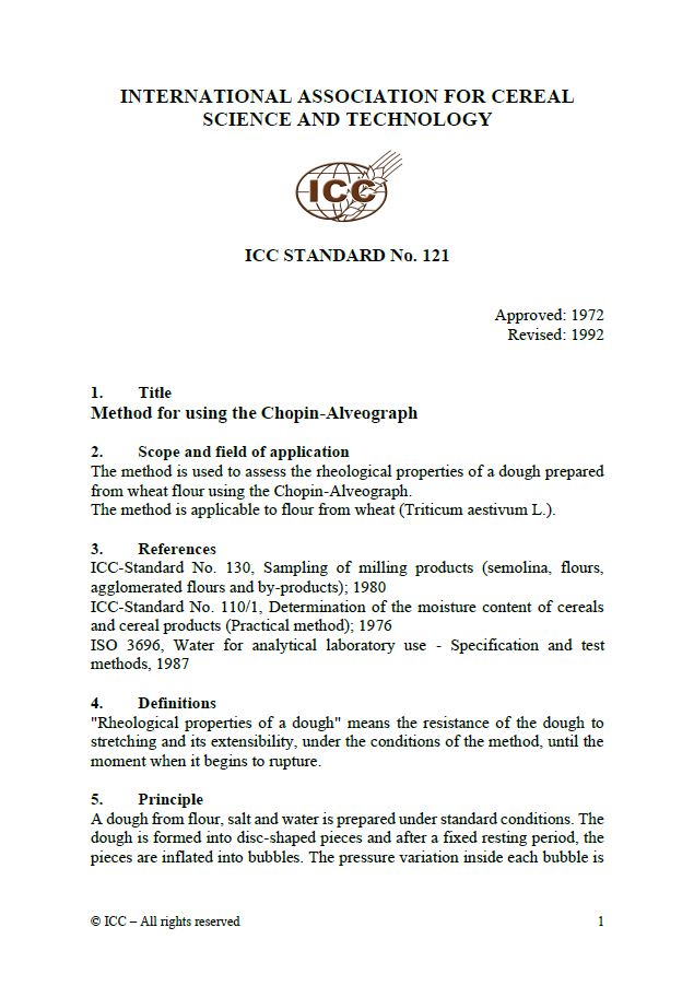 121/2 Method for using the Chopin-Alveograph [Print]