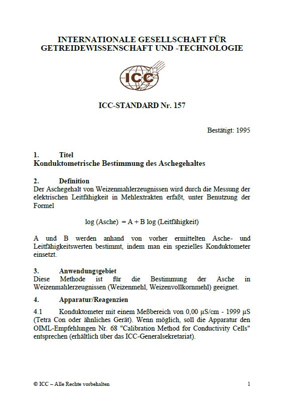 157 Konduktometrische Bestimmung des Aschegehaltes [PDF]