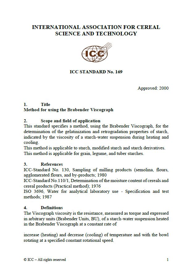 169 Method for using the Brabender Viscograph [PDF]