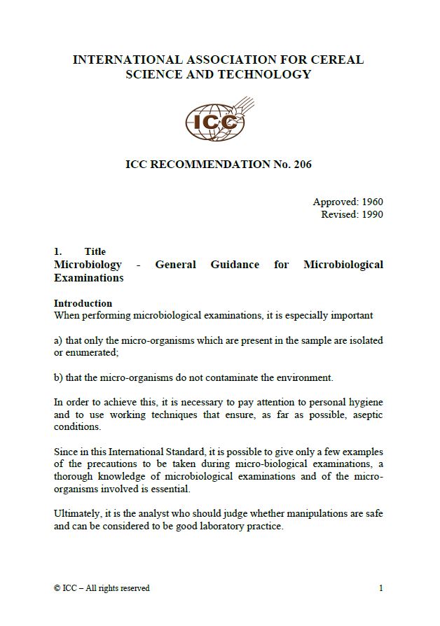 206 Microbiology - General Guidance for Microbiological Examinations (Basis: ISO Standard 7218) [PDF]